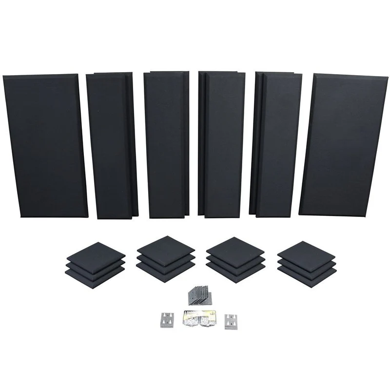 Primacoustic London 12 Kit- 12x Scatter Blocks 8x Columns 2 x Broadband Panels (Black)