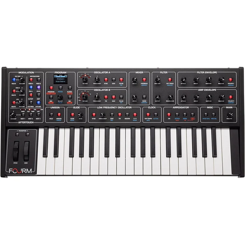 Sequential Fourm 4-Voice Analog Synthesizer w/ Polyphonic Aftertouch