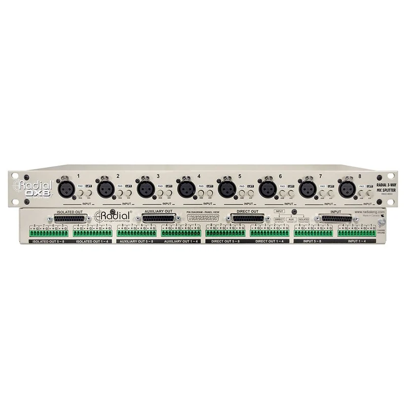 Radial OX8-J 8 Channel Mic Splitter w/ Jensen Isolation Transformers