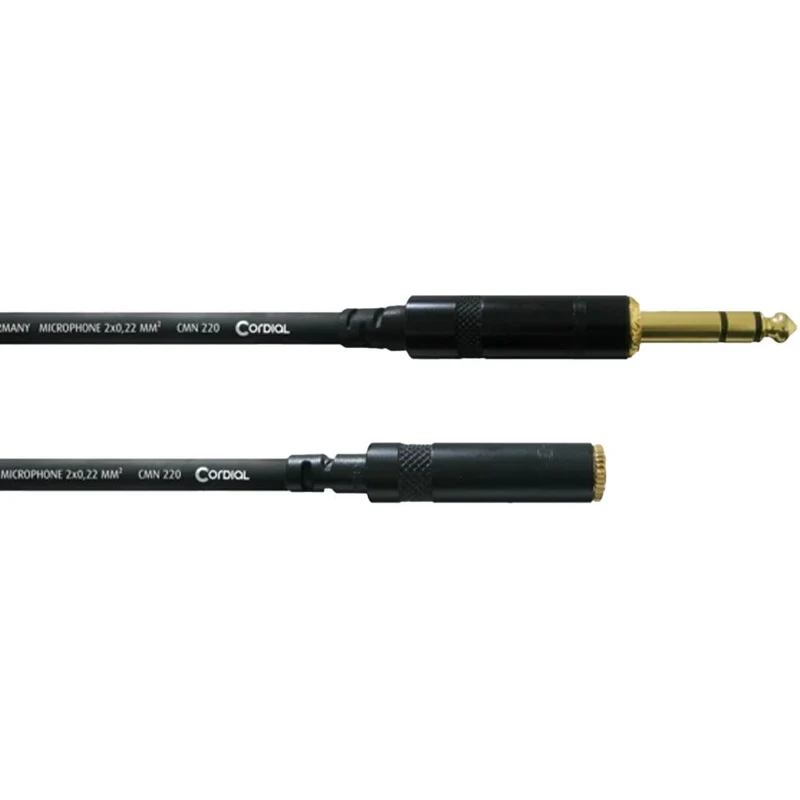 Cordial Essentials REAN 1/4" to 3.5mm Female Headphone Extension Cable (3m)