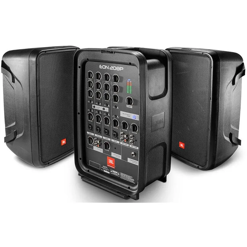 JBL EON208P Portable 8" 2-Way PA System w/ Powered 8-Channel & Bluetooth
