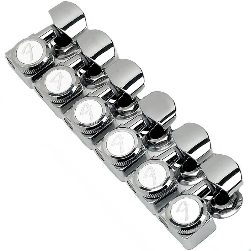 Fender Locking Stratocaster / Telecaster Tuning Machines - Set of 6 (Polished Chrome)