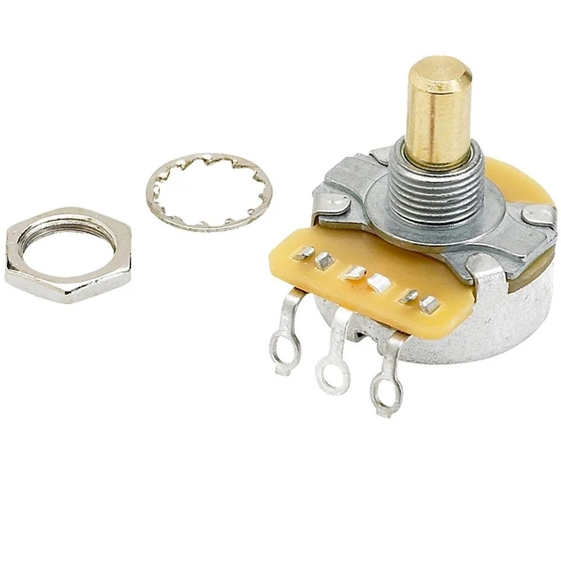 Fender Pure Vintage 250K Solid Shaft Potentiometer Volume or Tone w/ Mounting Hardware