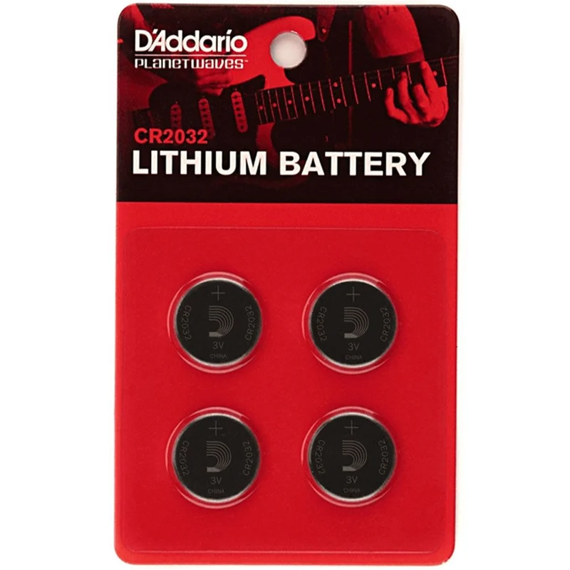 D'Addario Cr2032 Lithium 4 Pack
