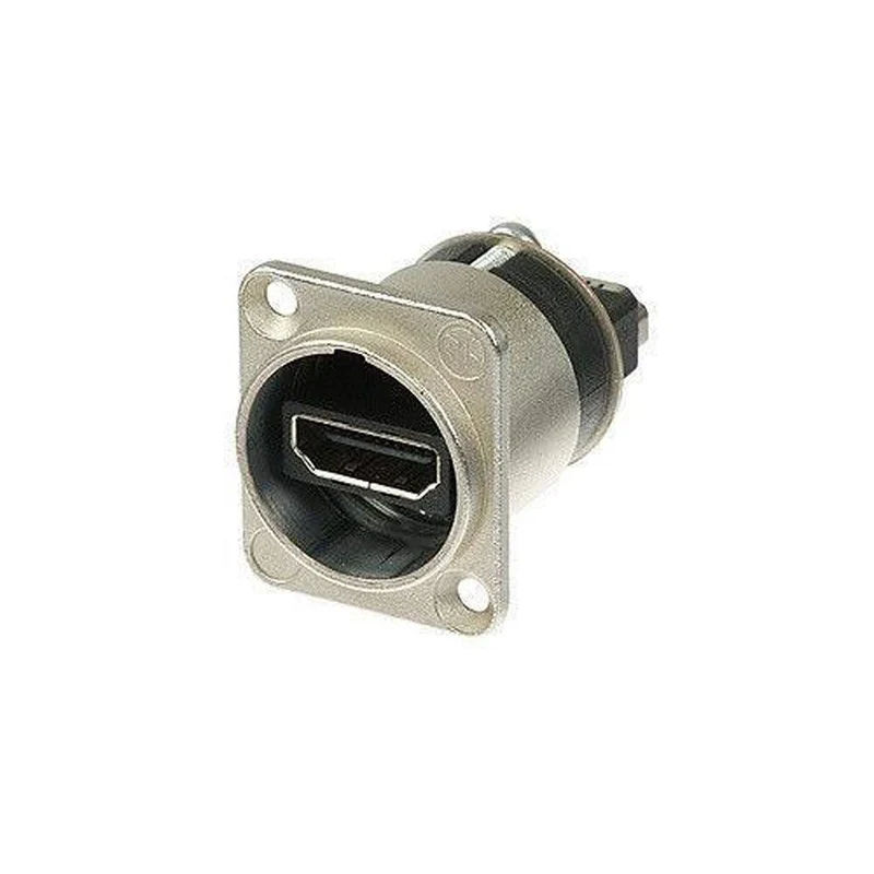 Neutrik NAHDMI-W HDMI Feedthrough Adapter D-Shaped Housing (Nickel)