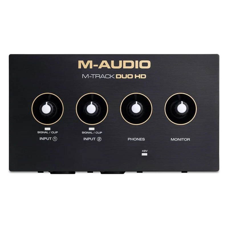 M-Audio M-Track Duo 2-Channel HD Audio Interface w/ 2 XLR and 1/4-inch Combo Inputs