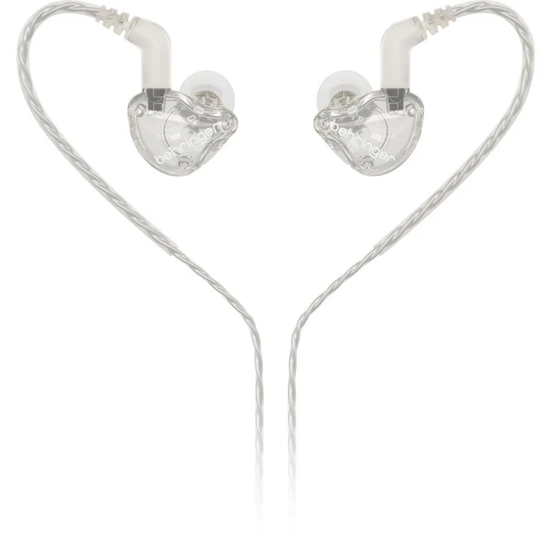 Behringer MO240-CL Pro In-Ear Studio Earphones (Clear)