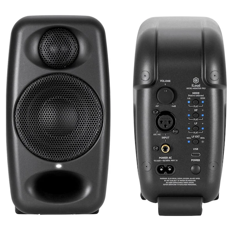 IK Multimedia iLoud Micro Monitors Pro w/ ARC Microphone Black (Pair)