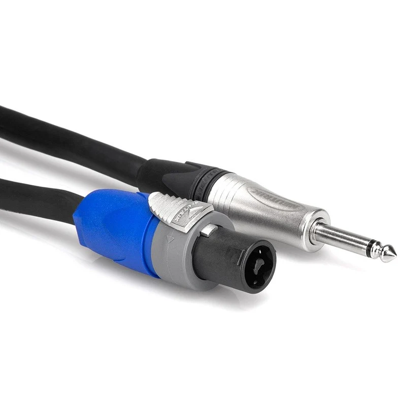 Hosa SKT2100Q Edge Neutrik speakON to 1/4" TS Speaker Cable (100ft)