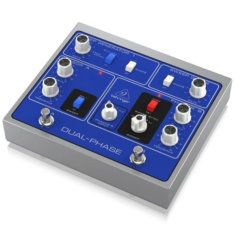 Behringer Dual Phase Analog Phase Shifter Pedal w/ 12 Opto-Couplers