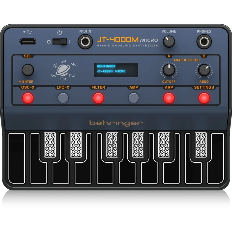 Behringer JT4000 Micro 4-Voice Portable Hybrid Synth w/ MIDI
