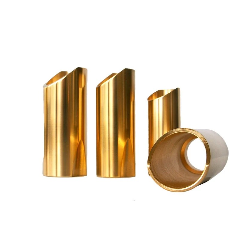 Rock Slide Large Polished Brass Guitar Slide