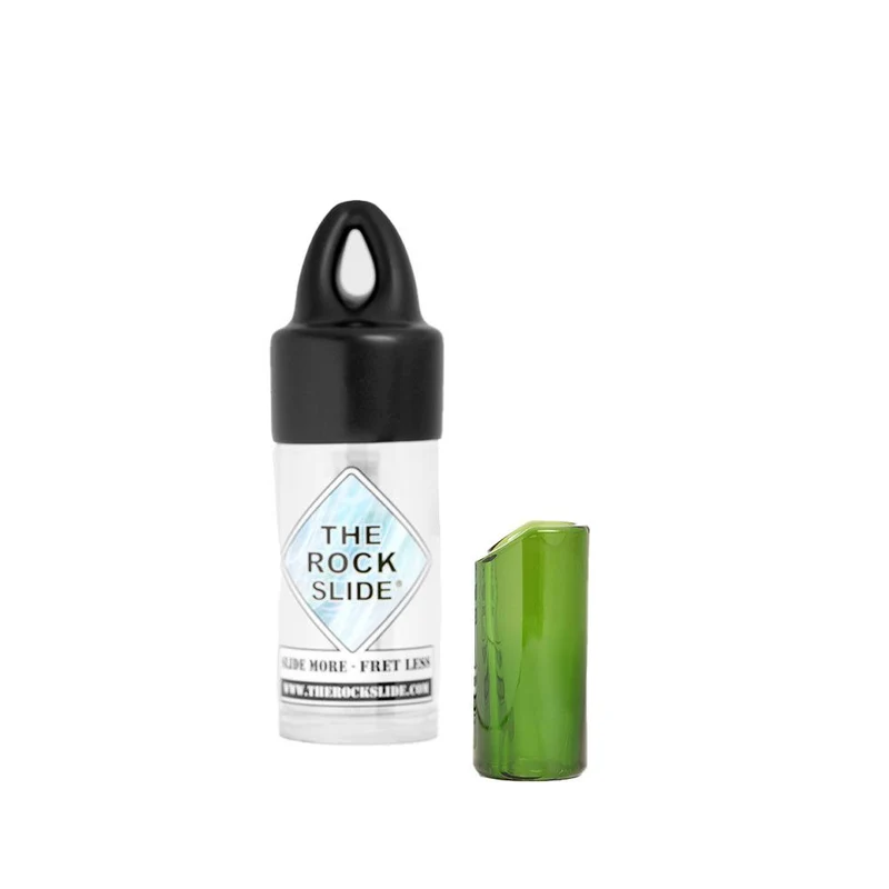 Rock Slide GR-SMG Medium Moulded Glass Guitar Slide Green