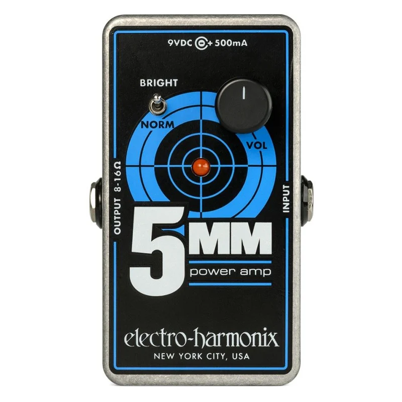 Electro Harmonix 5MM Guitar Power Amplifier Pedal - 8 ohm & 16 ohm (2.5 Watts)