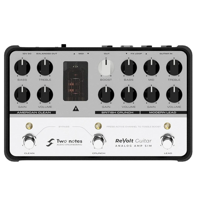 Two Notes Revolt Guitar 3 Channel Guitar Amp Simulator w/ All Analog Signal Path