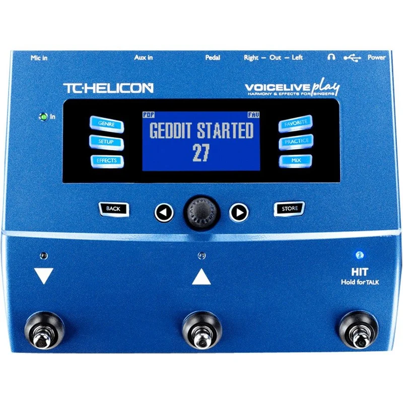 TC Helicon VoiceLive Play 3-Button Vocal Effects Stompbox w/ Looping