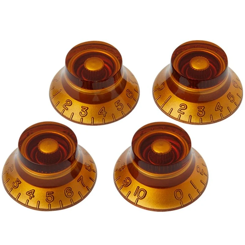 Gibson Top Hat Knobs - 4-Pack (Vintage Amber)