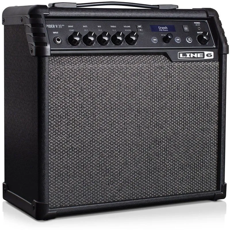 Line 6 Spider V 30 MkII Guitar Amp Combo w/ Over 200 Amps, Cabs & FX 1x8" Speaker (30W)