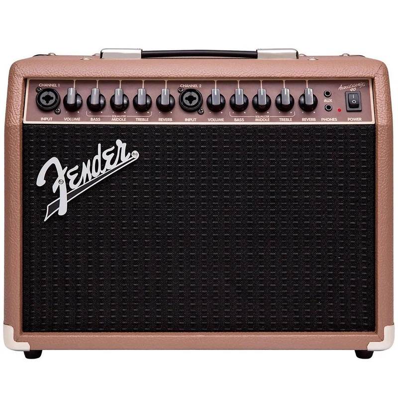 Fender Acoustasonic 40 Acoustic Guitar Amplifier w/ Guitar & Mic Inputs (40 Watts)