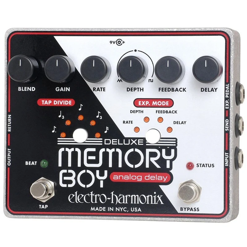 Electro Harmonix Deluxe Memory Boy Analog Delay w/ Tap Tempo Pedal