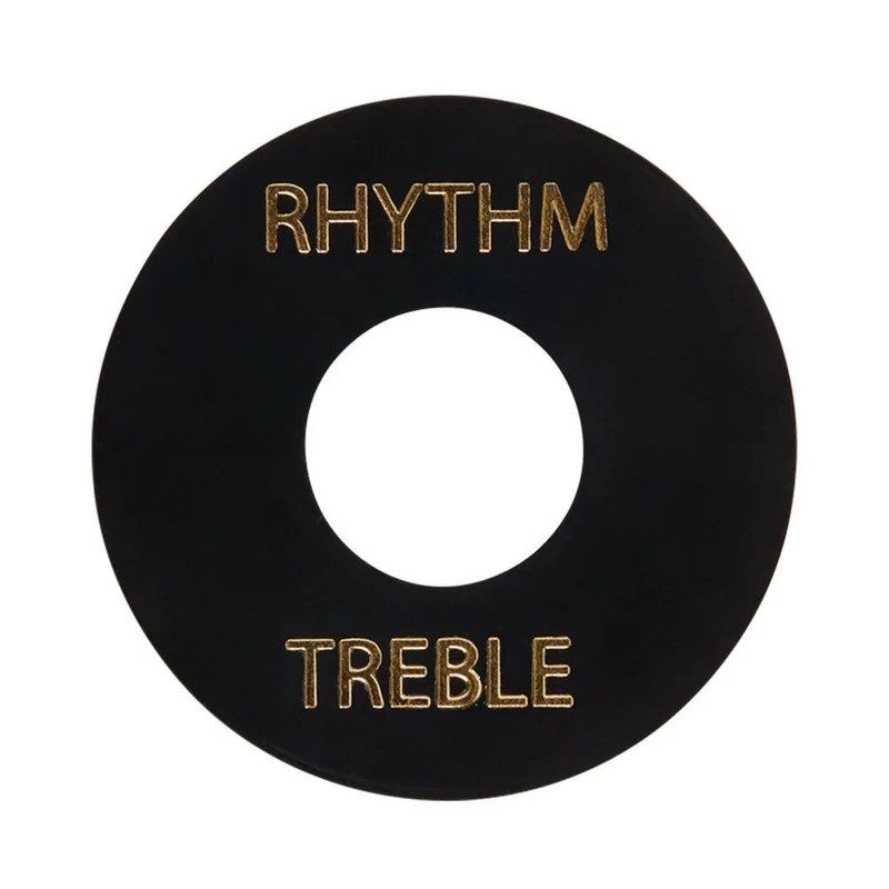Gibson Toggle Switch Washer (Black w/ Gold Letters)