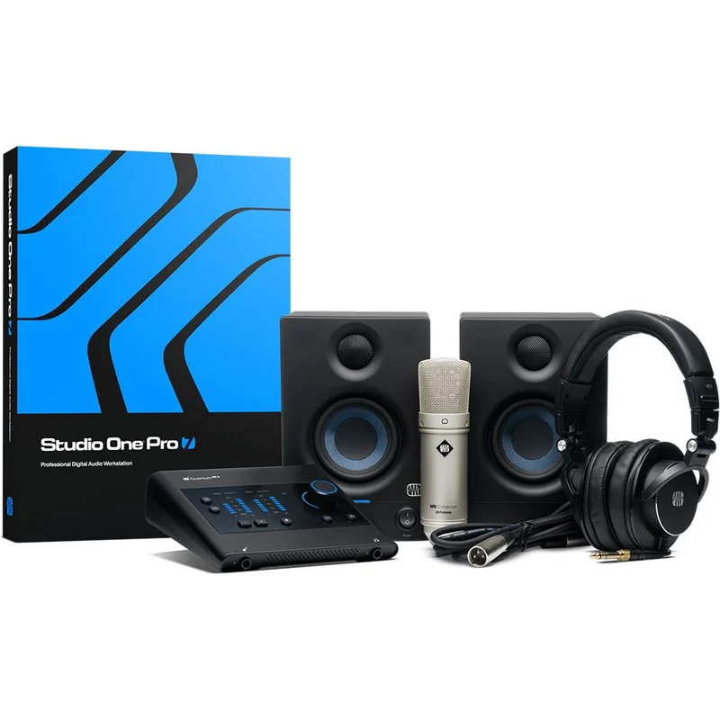 PreSonus Quantum ES2 Ultimate Bundle w/ Interface, Monitors, Mic, Headphones & DAW