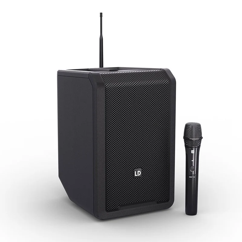 LD Systems ANNY8 Portable Battery-Powerered Loudspeaker w/ Wireless Mic (655-679 Mhz)