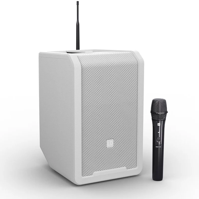 LD Systems ANNY8 Portable Loudspeaker w/ Wireless Mic (548-608 Mhz) White