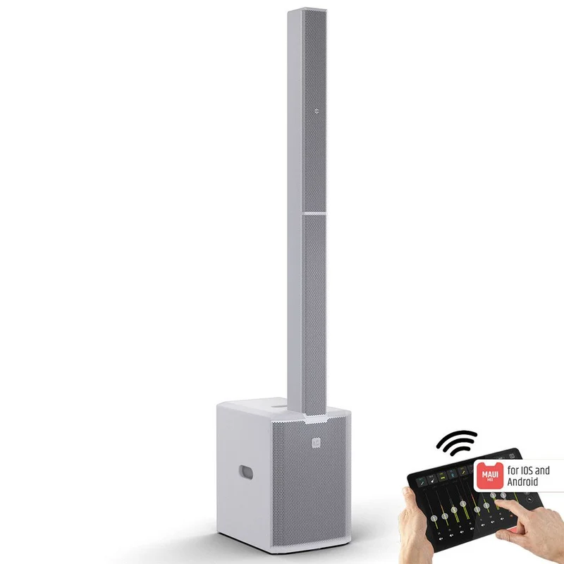 LD Systems MAUI 28 G3 Mix 2060w Column PA w/ Digital Mixer (White)