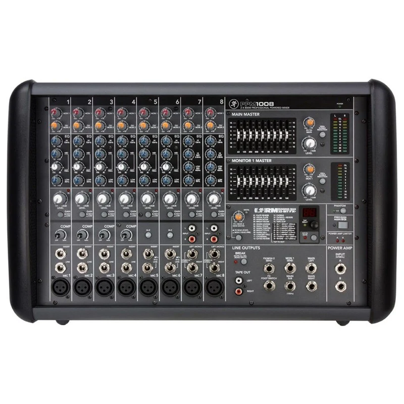 Mackie PPM1008 8 Channel Powered Mixer w/ FX (1600w)