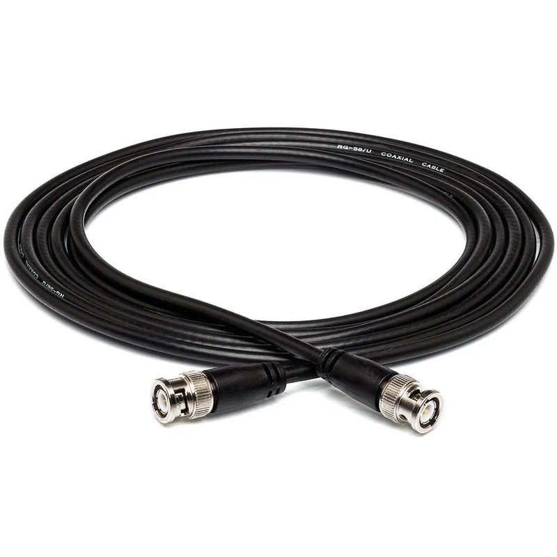 Hosa BNC-58-101 50ohm Coaxial BNC Cable (1ft)