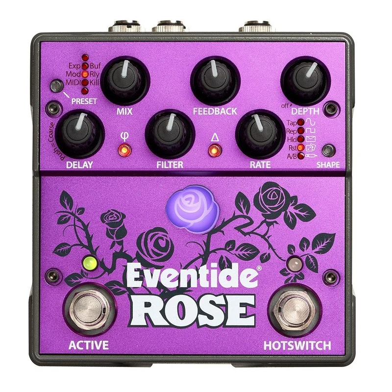 Eventide Rose Analog Digital Hybrid Delay Effects Pedal w/ HotSwitch, MIDI & More