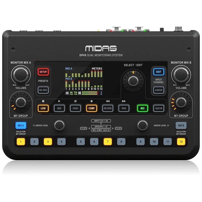 Midas DP48 Dual Channel Personal Monitor Mixer