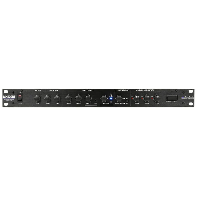 ART Pro Audio MX622BT Six Channel Stereo Mixer w/ Bluetooth & EQ/EFX Loop