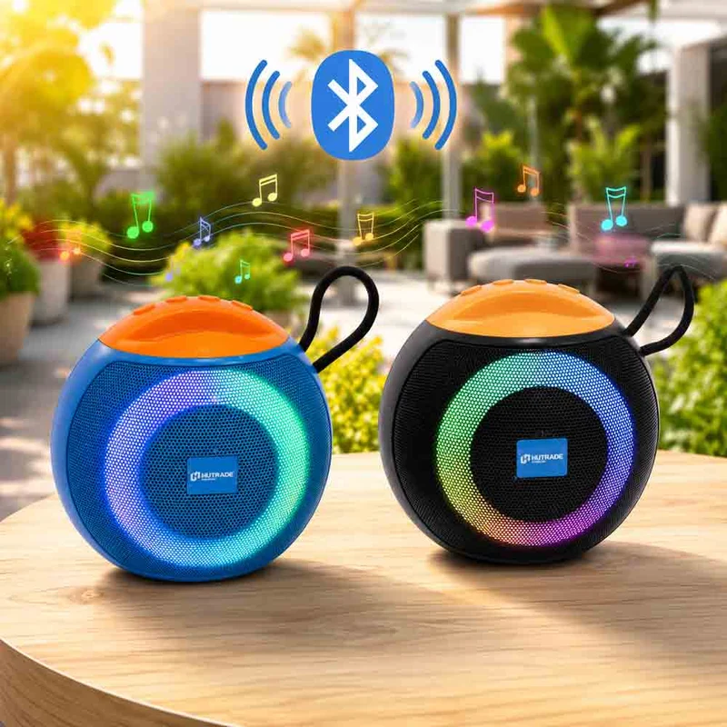 Cassa Bluetooth 5.3 Portatile RGB 8W con TWS e Radio FM USB/SD/AUX
