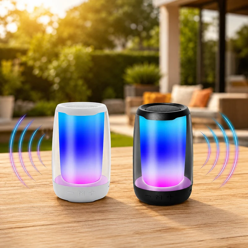 Cassa Bluetooth 5.3 Portatile RGB TWS con Radio FM 5W aux/tf/usb
