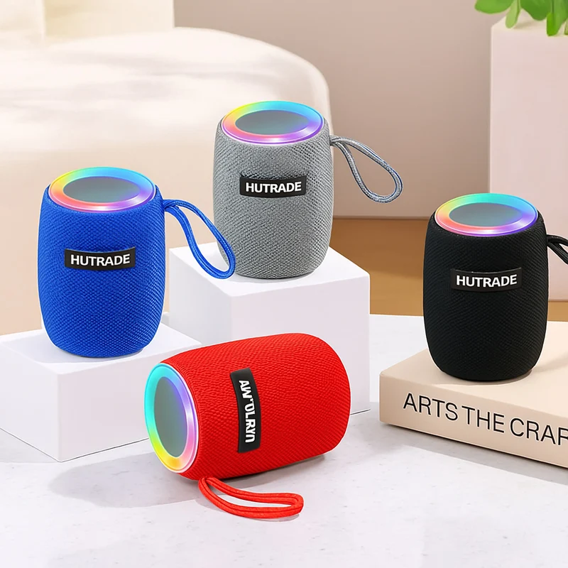 Cassa bluetooth con luci led RGB 15W ricaricabile USB/TF/AUX