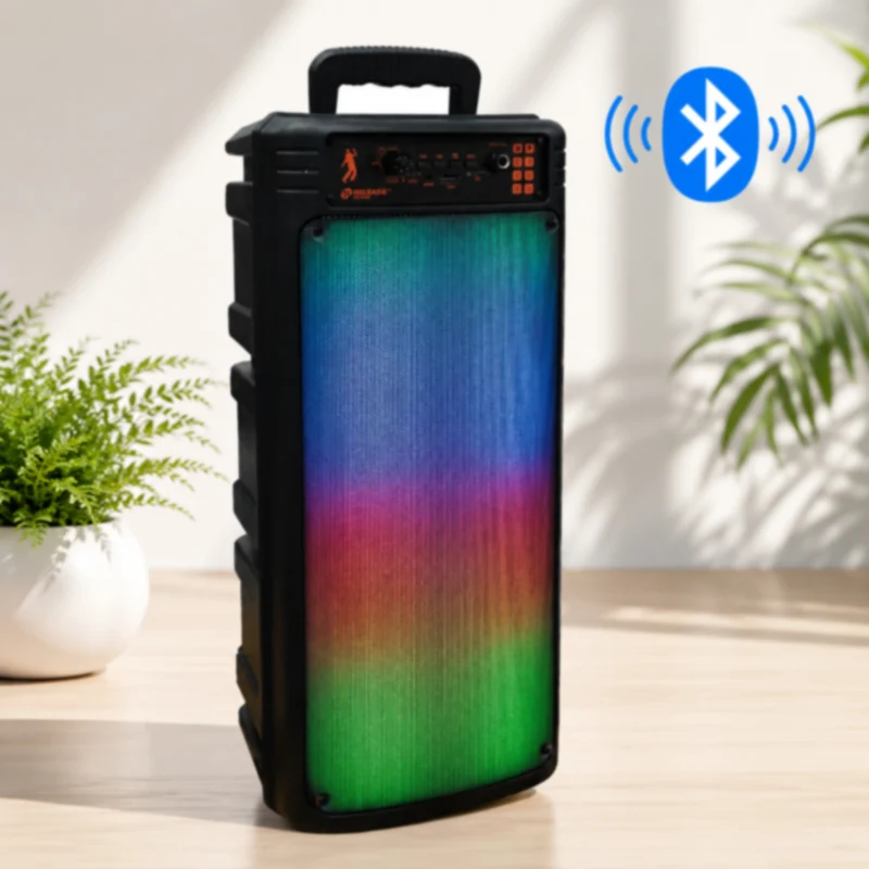 Cassa Bluetooth Ricaricabile RGB 20W RMS con Radio FM usb sd