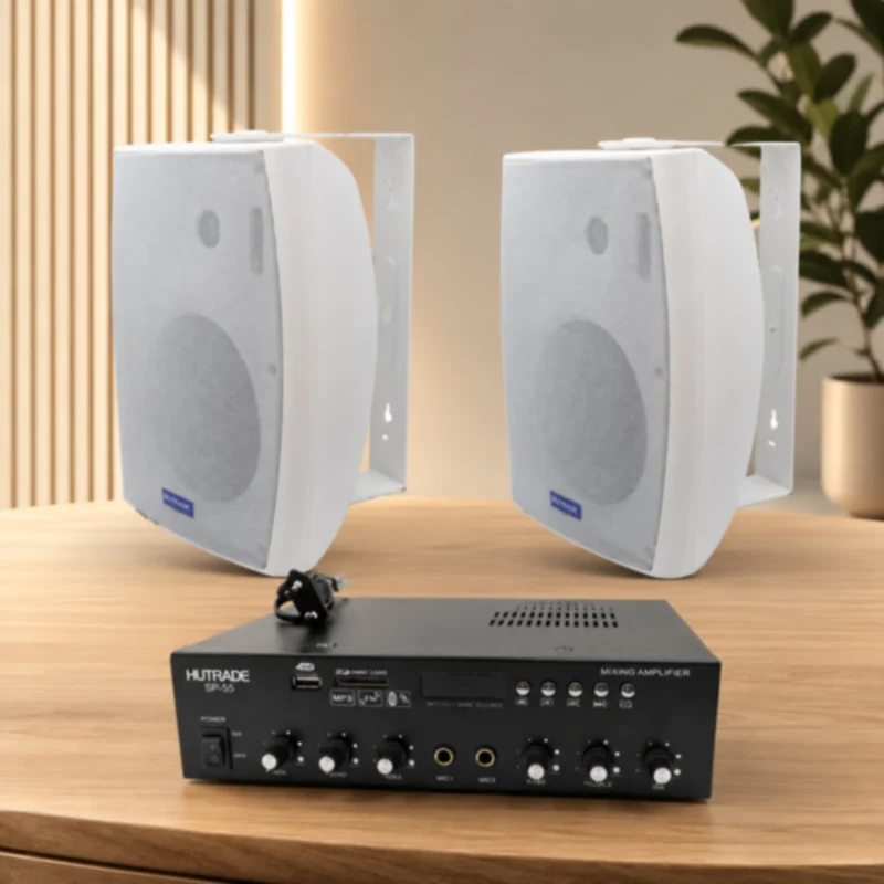 Kit Audio Filodiffusione 120W 2 Casse e Amplificatore a Parete