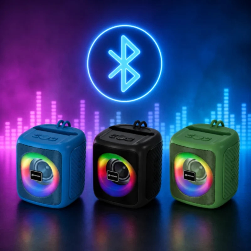 Cassa Bluetooth 20W con luci RGB ricaricabile ingresso SD USB AUX