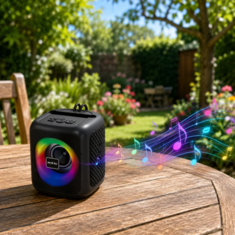 Cassa Bluetooth 20W con luci RGB ricaricabile ingresso SD USB AUX