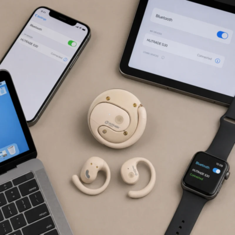 Auricolare Bluetooth ad archetto cuffia ricaricabile open-ear