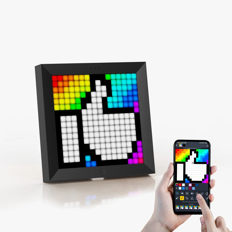 Divoom Pixoo 16x16 Pixel Art LED Display for Gaming Room Decor
