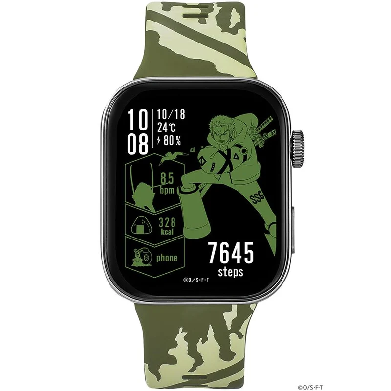 GARRACK HUC-OP-FT3-Z ONE PIECE Roronoa Zoro Smartwatch Verde AMOLED