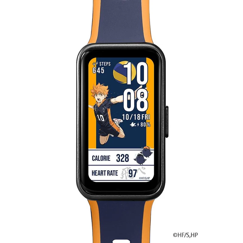 GARRACK HUC-HK-BD10-K Haikyu!! Karasuno High School Smart Watch AMOLED Bluetooth Fitness Tracker Unisex