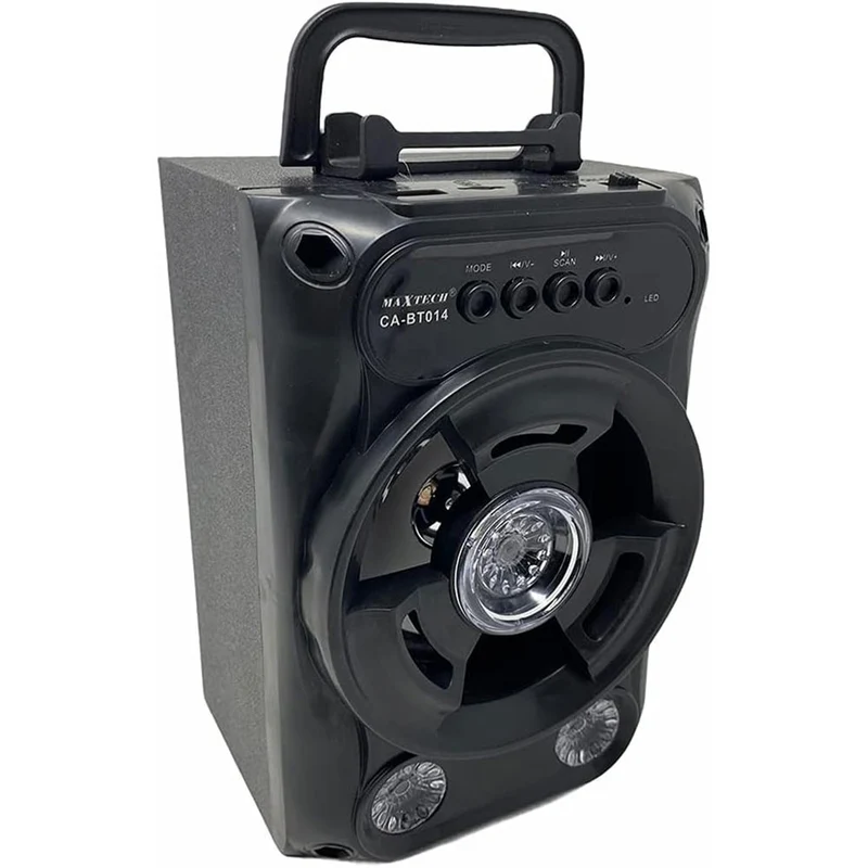 Cassa Speake bluetooth 10W ricaricabile luci radio FM AUX USB SD