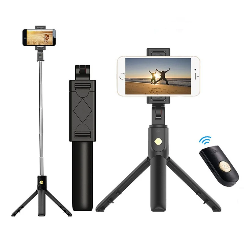Bastone selfie treppiede bluetooth telescopico telecomando wireless