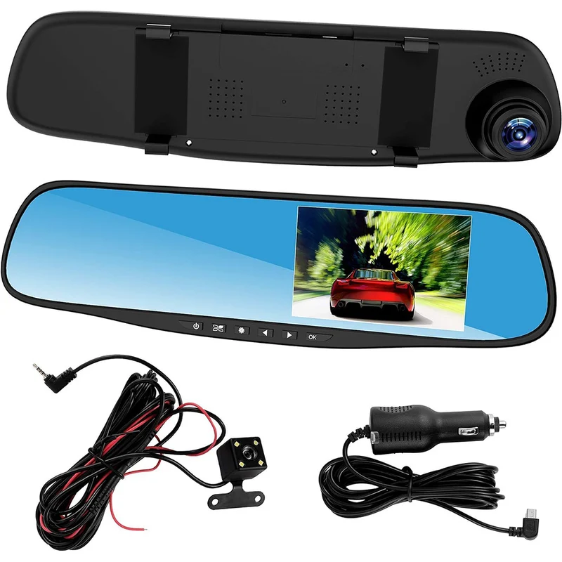 Specchietto retrovisore con telecamera retromarcia Dash Cam