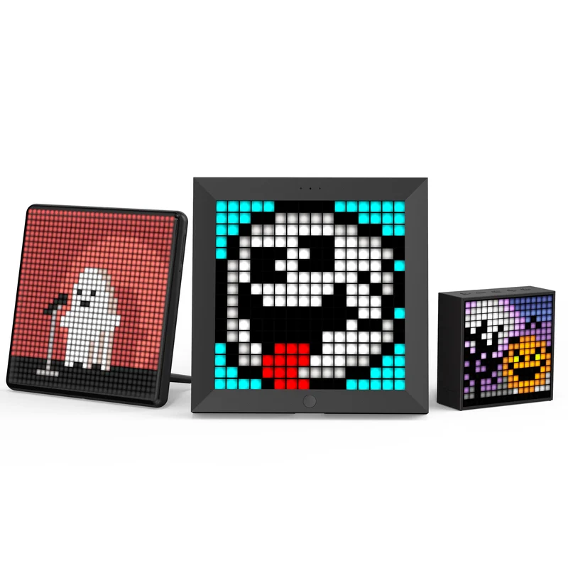 Divoom Pixoo, Pixoo-Max & Timebox-Evo Pixel Art Display Speaker Bundle