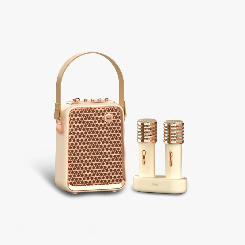 Divoom Songbird-HQ Portable Karaoke Bluetooth Speaker with Dual Wireless Microphones